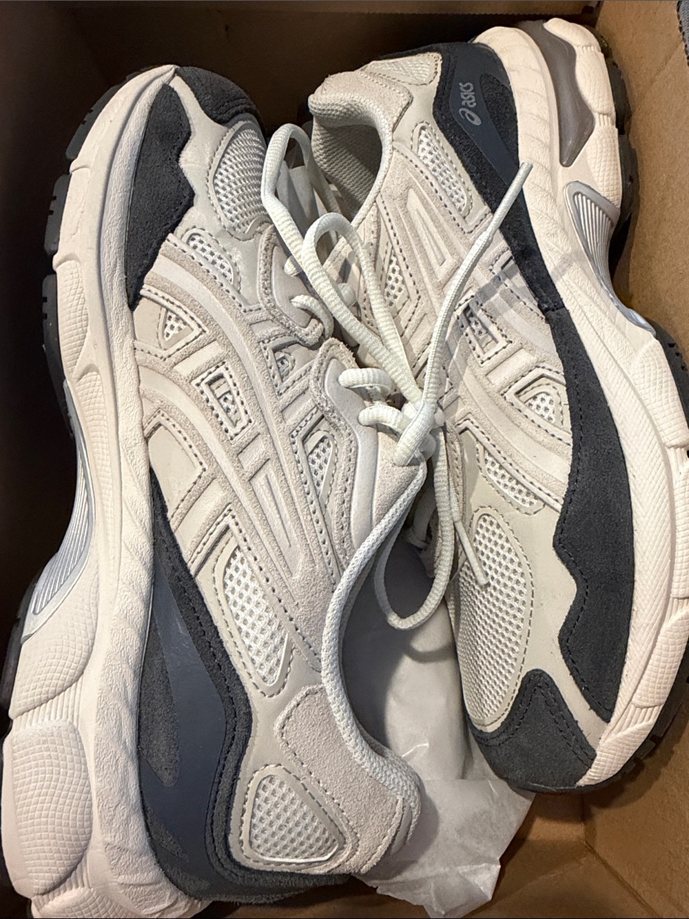Asics Lightweight Mesh & Charcoal Athletic Sneakers